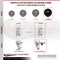 Service Caster 5 Inch Hard Rubber Swivel 7/8 Inch Square Stem Caster with Total Lock Brake SCC SCC-SQTTL20S514-HRS-78 - alternate 4